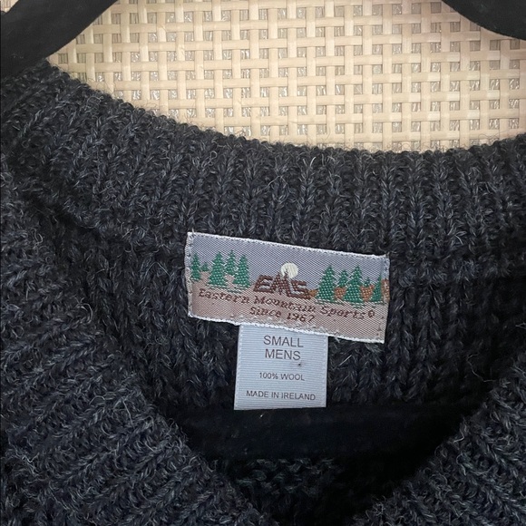 Irish V-Neck Wool Sweater - Picture 2 of 3